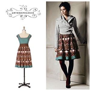 Anthro Elephant March Dress